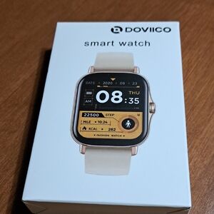 Gold and White Smartwatch